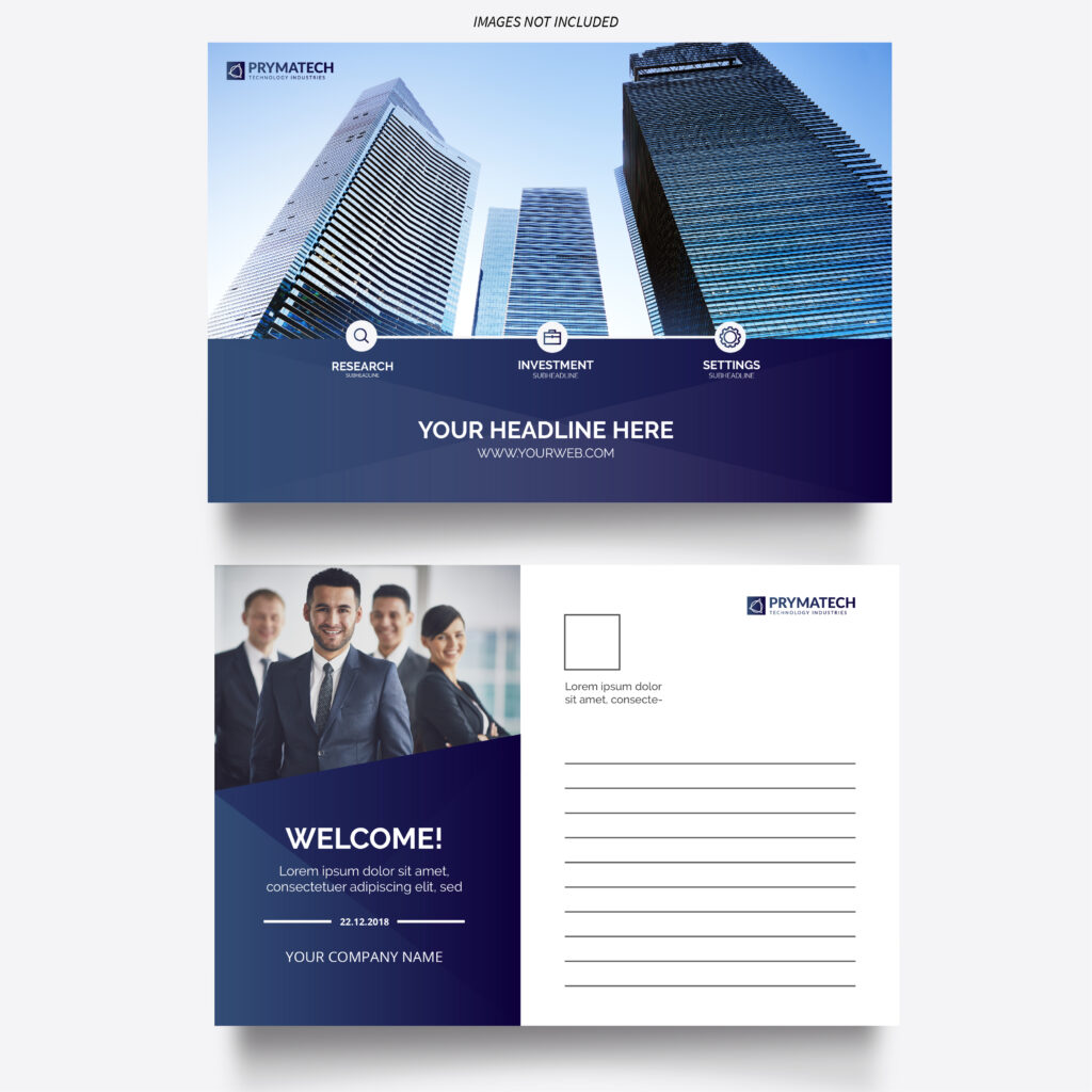 Materiali di Marketing cartoline -